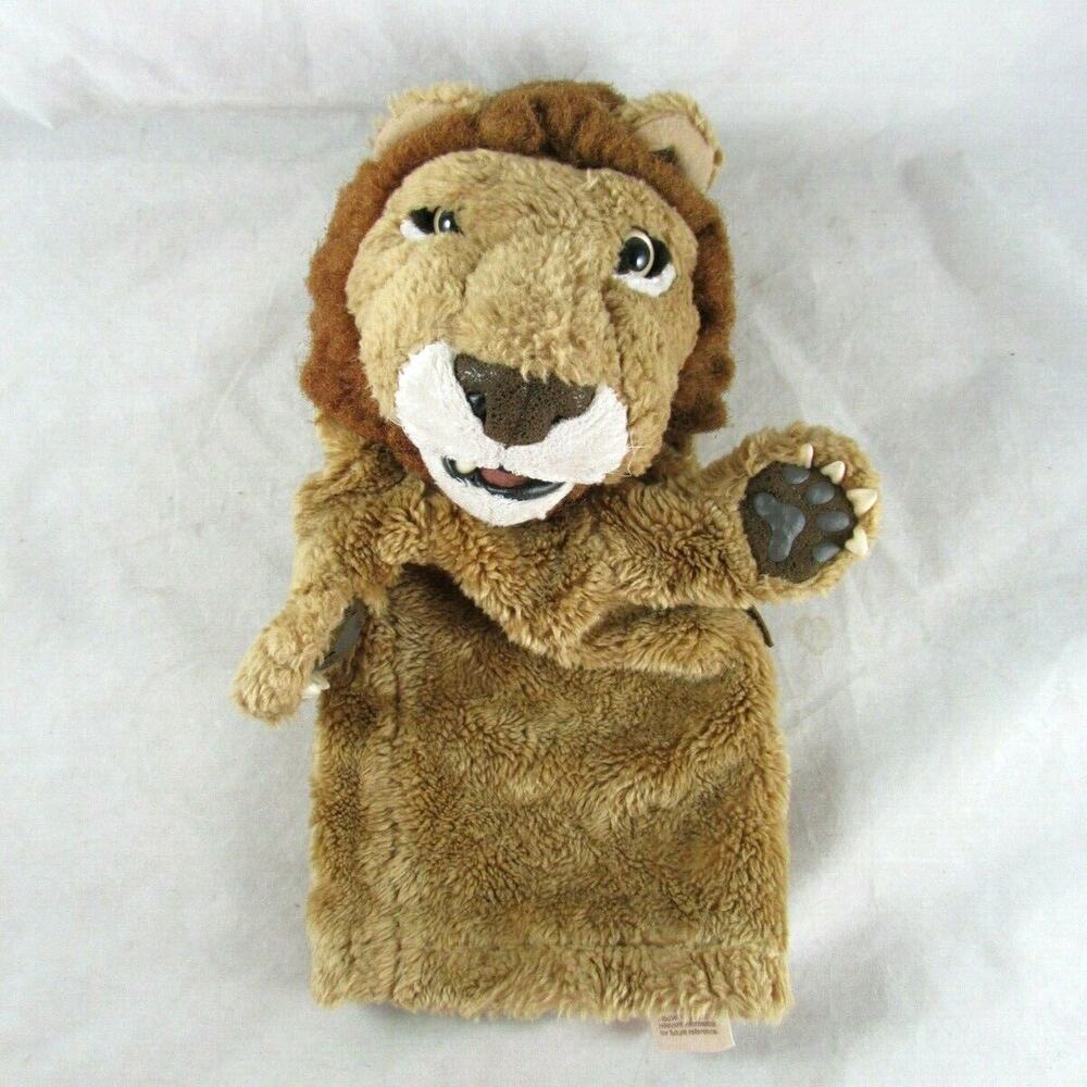 Folkmanis Lion Hand Puppet Movable Mouth and Paws
